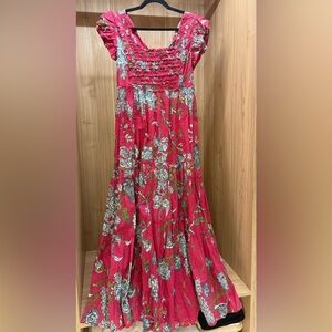 Floral Pink Maxi Dress